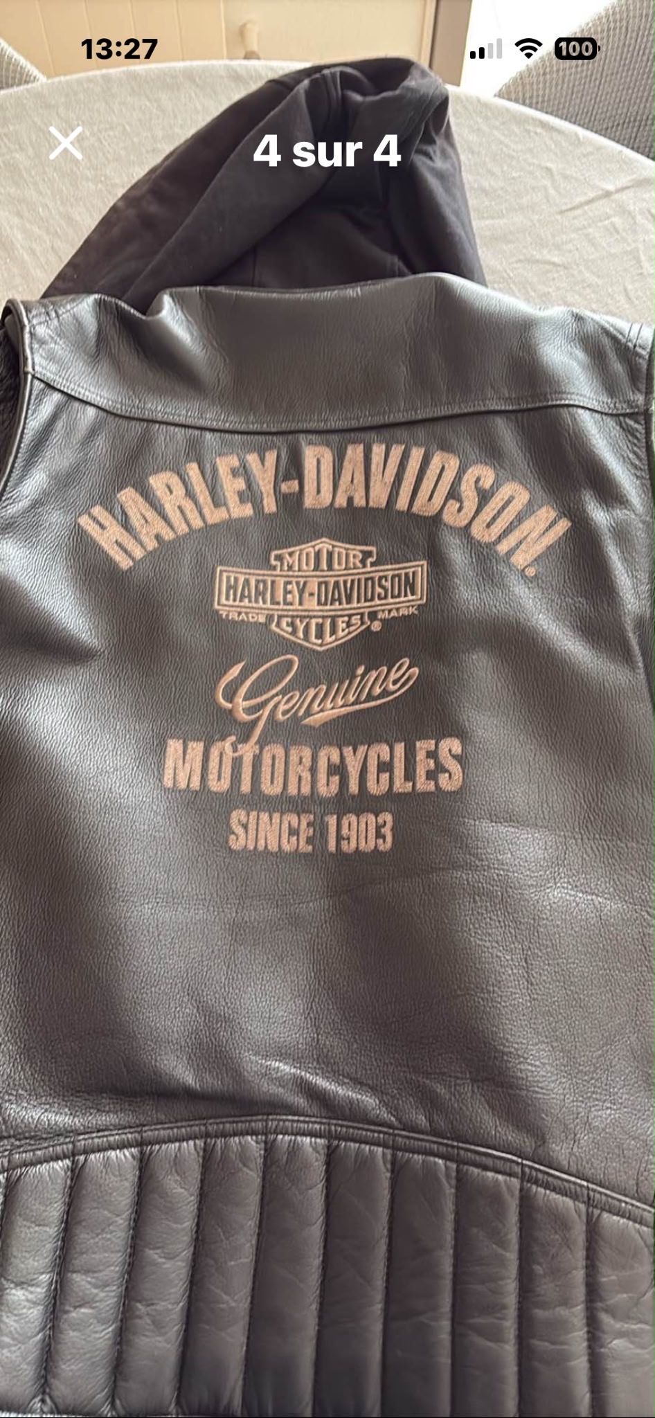 Veste en cuir Harley - Petite annonce