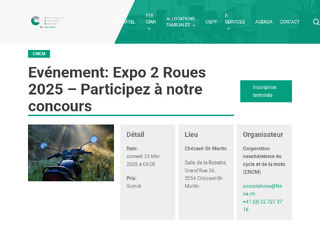 Capture du site Expo 2 roues