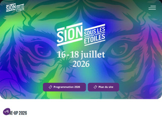 Capture du site Sion sous les Etoiles Soirée ROCK