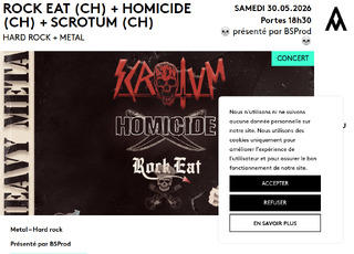Capture du site Du Metal à l'Amalgame