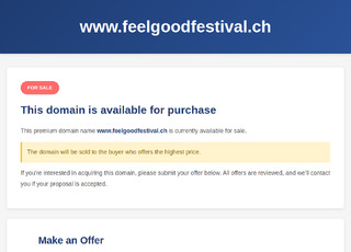 Capture du site Feelgood Broye Festival
