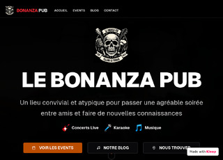 Capture du site LE BONANZA PUB - BAR BIKER