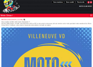 Capture du site Moto Show 20ème édition