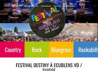 Capture du site Festival Country Destiny
