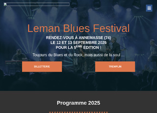 Capture du site Leman Blues Festival 5ème