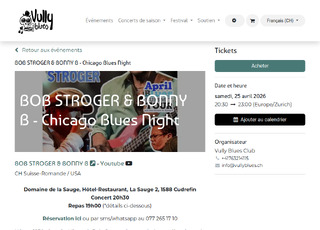 Capture du site Chicago Blues Night