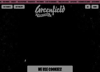 Capture du site Greenfield Festival