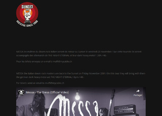 Capture du site MESSA ET THE NIGHT ETERNAL