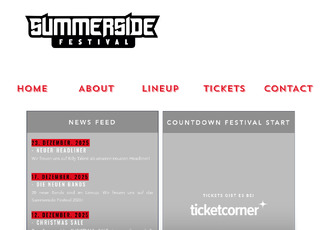 Capture du site Summerside Festival
