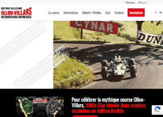 Capture du site 8eme Historic Hillclimb Ollon-Villars international Motor Race