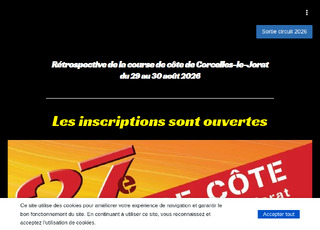 Capture du site 27ÉME COURSE DE CÔTE