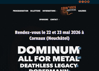 Capture du site Corn’Rock