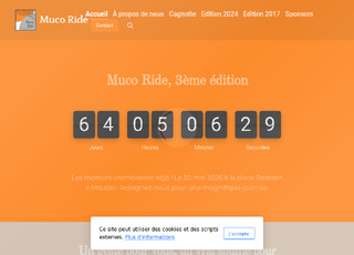 Capture du site Muco Ride