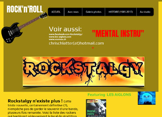 Capture du site Rockstalgy au Caf'Arts