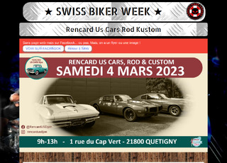 Capture du site Rencard US Cars, Rod & Kustom