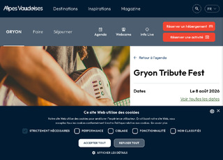 Capture du site Gryon Tribute Fest