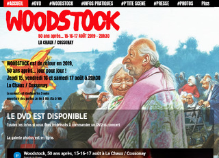 Capture du site Woodstock, 50 ans après...