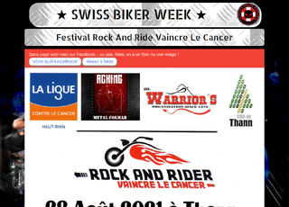 Capture du site Festival Rock and Ride vaincre le cancer