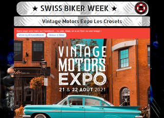 Capture du site Vintage Motors Expo - Les Crosets