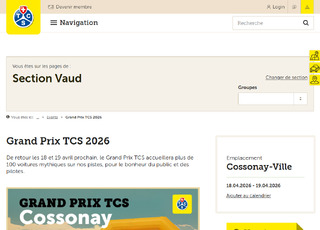 Capture du site Grand Prix TCS