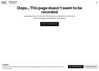 Capture du site Montreux Jazz Festival