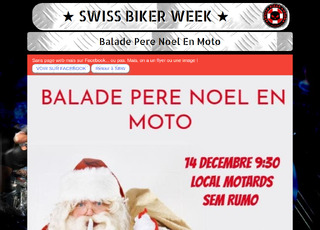 Capture du site Balade Père Noêl en moto