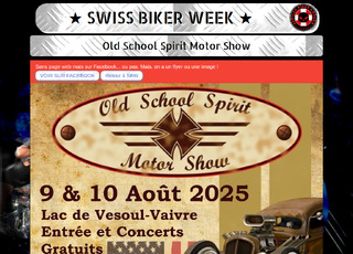 Capture du site Old School Spirit Motor Show