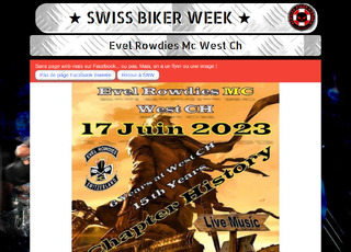 Capture du site Evel Rowdies MC West CH