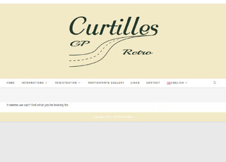 Capture du site Curtille GP Retro