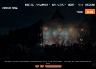 Capture du site Megève Blues Festival