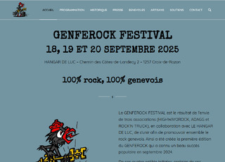 Capture du site GENFEROCK FESTIVAL
