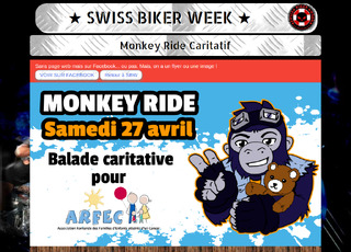 Capture du site MONKEY RIDE CARITATIF