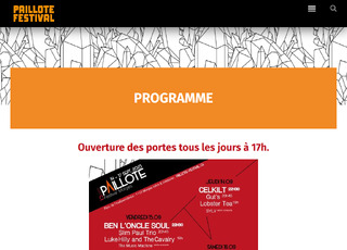 Capture du site Paillote Festival