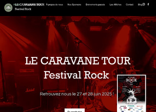 Capture du site Le Caravane Tour Festival Rock