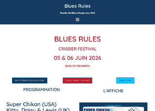 Capture du site Blues Rules Festival