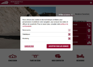 Capture du site American Bikes Geneva