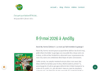 Capture du site Rock my Ferme Festival