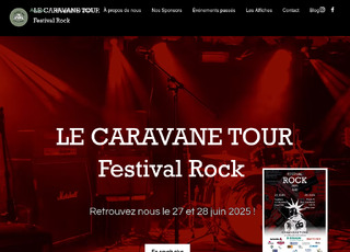 Capture du site Le Caravane Tour 14èeme Festival Rock