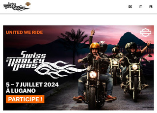 Capture du site Swiss Harley Days