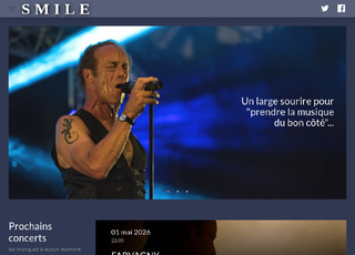 Capture du site Smile dernier concert de l'année