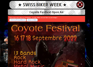 Capture du site Coyote Festival Open Air