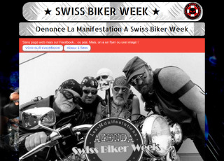 Capture du site Dénonce la manifestation à Swiss Biker Week! 