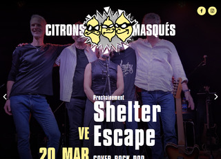 Capture du site LES CITRONS MASQUÉS