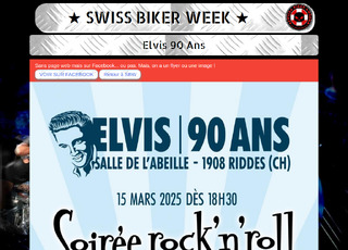 Capture du site Elvis 90 ans