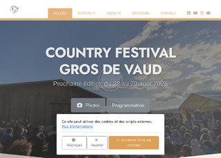 Capture du site Country Festival Gros de Vaud