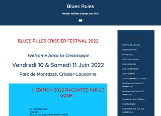 Capture du site Blues Rules Crissier Festival 2022