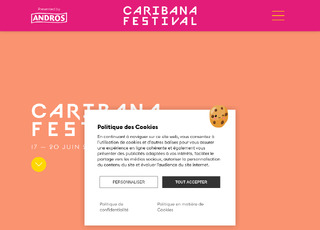 Capture du site Caribana Festival