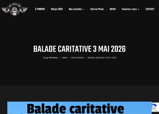 Capture du site Balade Caritative