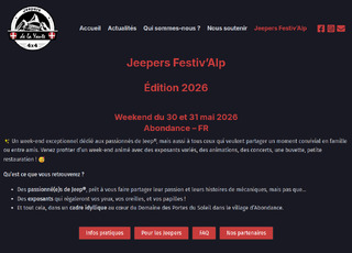Capture du site Jeepers Festiv’Alp