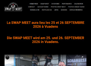 Capture du site PRE SWAP MEET DU DZODZET BAND